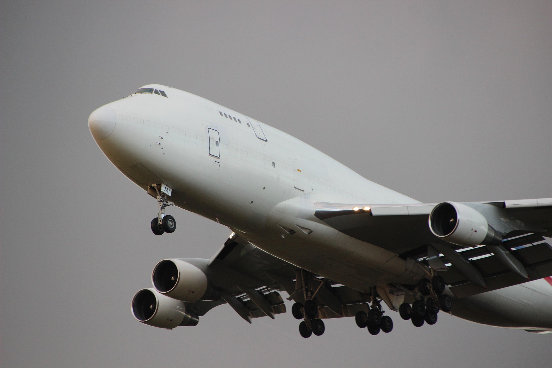 Air cargo plane on airport tarmac